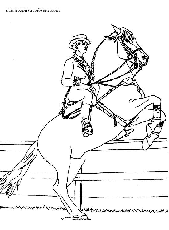 Dibujos para colorear caballos