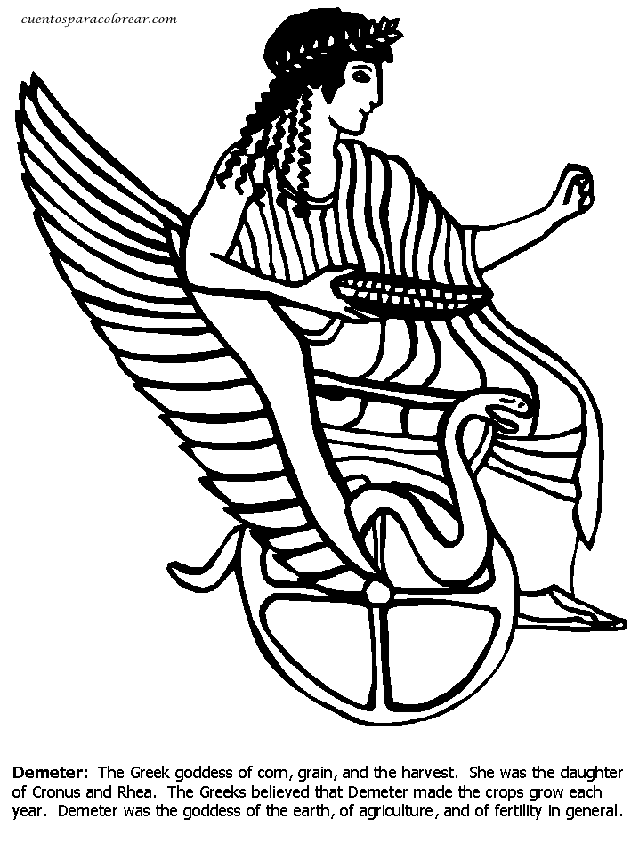 demeter coloring pages - photo #8
