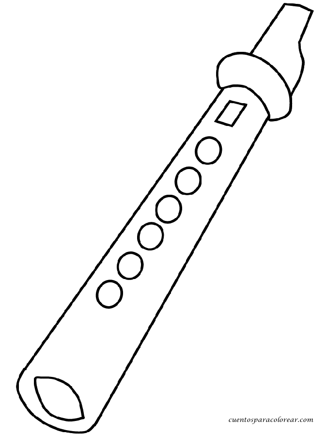 instrumentos musicales para colorear para niños