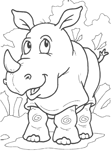 Dibujos para colorear rinocerontes