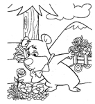 dibujos del oso yogi para colorear y pintar para niños imprimir dibujos infantiles