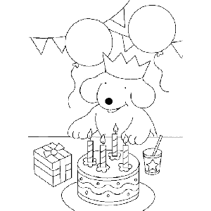 Dibujos para colorear cumpleaños