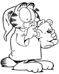 Dibujos para colorear Garfield
