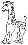 dibujo de una jirafa para colorear dibujos de jirafas para colorear y pintar