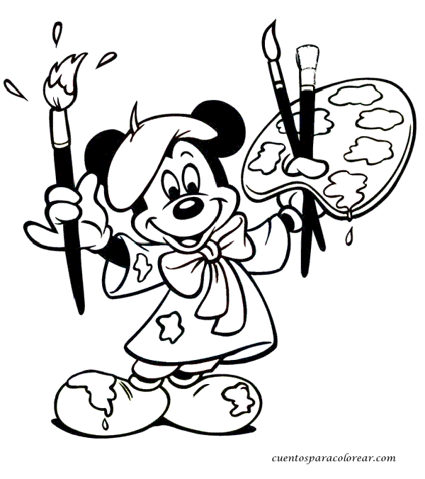 Featured image of post Dibujos De Mickey Mouse Para Colorear Dibujo de miki maus para colorear