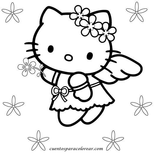 Dibujos Para Colorear Hello Kitty