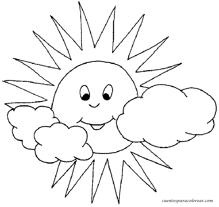 Dibujos Para Colorear El Sol Y La Luna