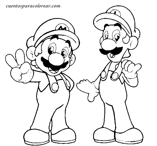 Dibujos Para Colorear Super Mario