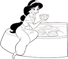 dibujo de Jasmine la princesa de aladin para colorear dibujos de aladin para colorear y pintar para niños imprimir dibujos infantiles