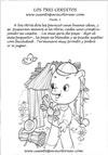 cuento para colorear de Los tres cerditos