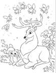 dibujos para colorear bambi