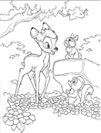 dibujos para colorear bambi