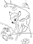 dibujo de bambi para colorear dibujos para colorear bambi