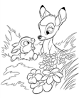 dibujos para colorear bambi