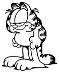 Dibujos para colorear Garfield