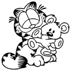 dibujos de garfield para colorear y pintar para niños imprimir dibujos infantiles