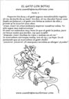Cuento de El gato con botas para colorear cuento para colorear de El gato con botas