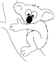 dibujos de koalas para colorear y pintar