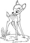 dibujos para colorear bambi