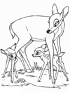 dibujos para colorear bambi