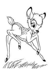 dibujos para colorear bambi