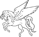 dibujos de pegaso para colorear y pintar