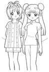 dibujos de sakura para colorear y pintar para niños imprimir dibujos infantiles