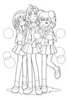 dibujos de sakura para colorear y pintar para niños imprimir dibujos infantiles