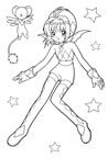 dibujos de sakura para colorear y pintar para niños imprimir dibujos infantiles