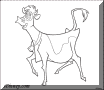 dibujo de una vaca para colorear Dibujos para colorear animales de granja